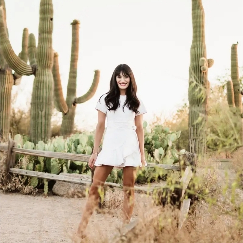 Denim Josi Dress in WhiteCinq a SeptColor: White - Picture 12 of 13